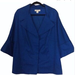 Coldwater Blue Blazer 2X 20 22